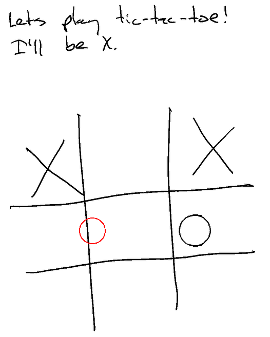 ghostwriter tic-tac-toe wrong move